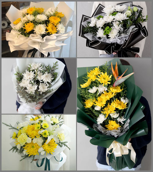 湖南郴州资兴市兴宁镇白事花束代送